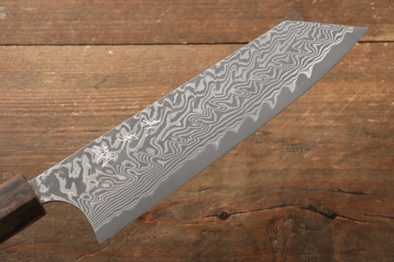 Yoshimi Kato SG2 Damascus Bunka 165mm with Black Persimmon Handle D - Japanny - Best Japanese Knife