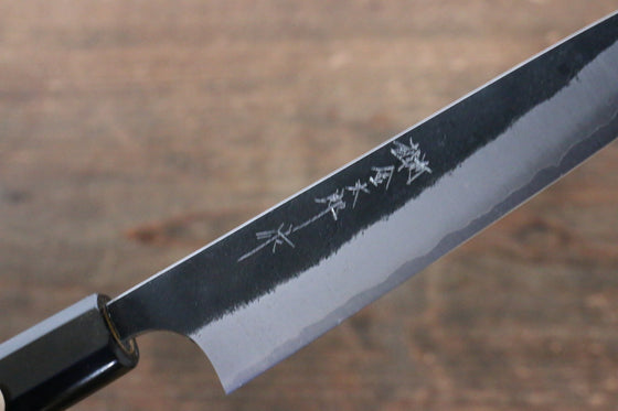 Yoshimi Kato Blue Super Kurouchi Petty-Utility 150mm with Lacquered Handle with Saya - Japanny - Best Japanese Knife