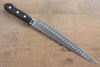 Seisuke Swedish Steel-stn Sujihiki Salmon 240mm Black Pakka wood Handle - Japanny - Best Japanese Knife