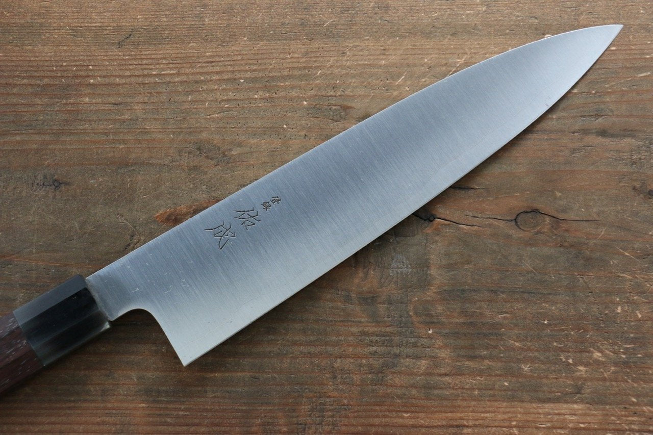 Sukenari Blue Super Gyuto 240mm Shitan Handle - Japanny - Best Japanese Knife