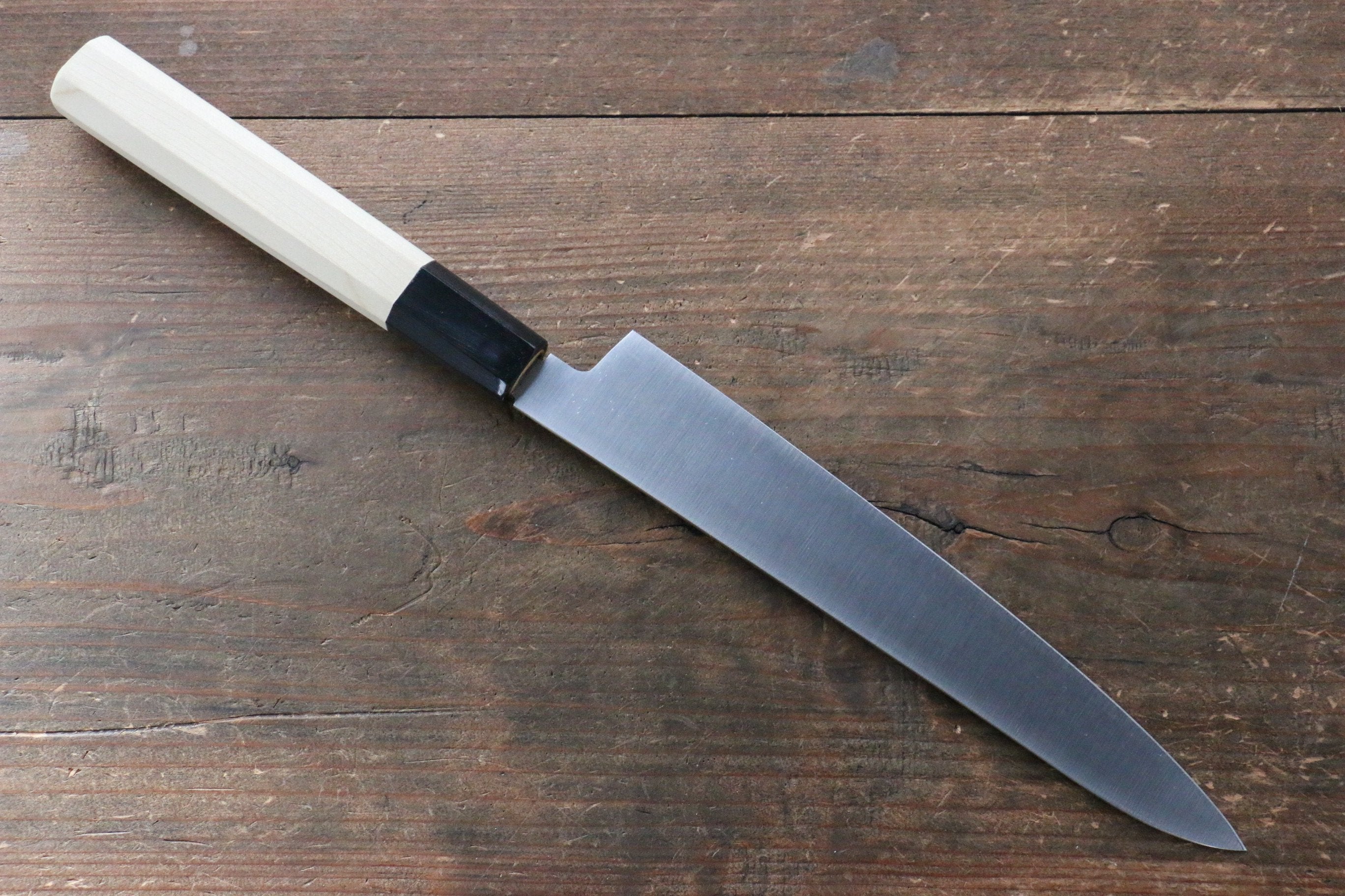 Sakai Takayuki Grand Chef Grand Chef Swedish Steel-stn Petty-Utility  180mm Magnolia Handle - Japanny - Best Japanese Knife