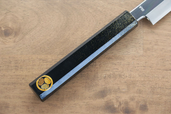 Seisuke VG10 Sakimaru Takohiki 300mm Live oak Lacquered (Kamon) Handle - Japanny - Best Japanese Knife