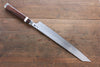 Sakai Takayuki Shiden Silver Steel No.3 Kengata Yanagiba  300mm Desert Ironwood(Sugihara model) Handle - Japanny - Best Japanese Knife