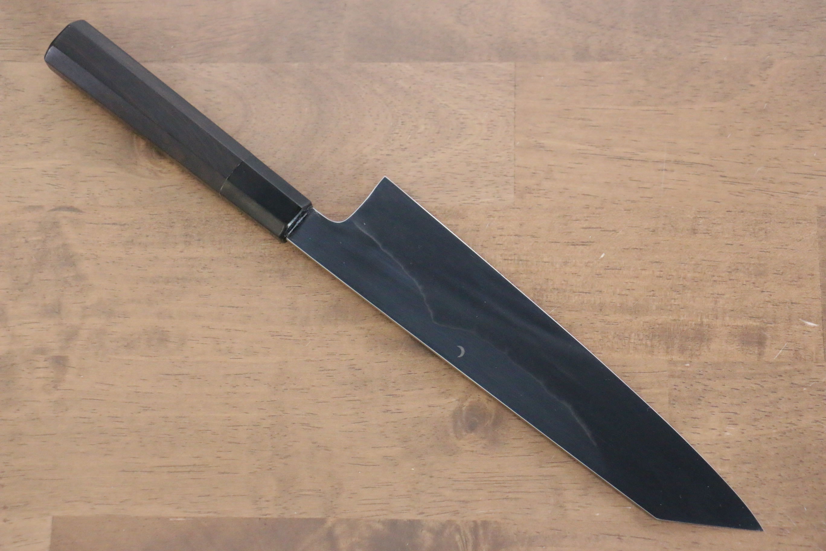 Jikko Fujisan Honyaki White Steel No.3 Mirrored Finish Kiritsuke Gyuto  210mm Ebony Wood Handle - Japanny - Best Japanese Knife