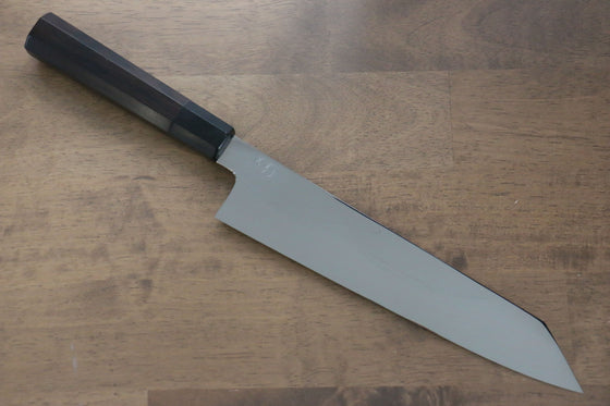 Jikko Fujisan Honyaki White Steel No.3 Mirrored Finish Kiritsuke Gyuto  240mm Ebony Wood Handle - Japanny - Best Japanese Knife