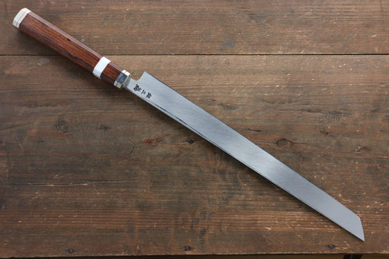 Sakai Takayuki Shiden Silver Steel No.3 Takohiki  300mm Desert Ironwood(Sugihara model) Handle - Japanny - Best Japanese Knife