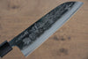 Sakai Takayuki Blue Steel No.2 Kurouchi Koshitantan engraving Santoku 170mm Walnut Handle - Japanny - Best Japanese Knife