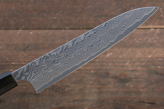 Yoshimi Kato SG2 Damascus Petty-Utility 150mm with Lacquered Handle with Saya - Japanny - Best Japanese Knife