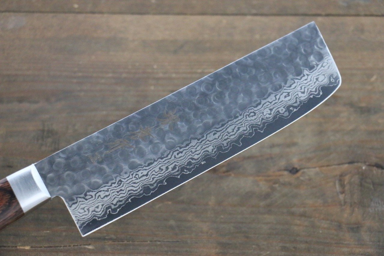 Sakai Takayuki VG10 17 Layer Damascus Nakiri 160mm (Super Deal) - Japanny - Best Japanese Knife