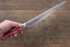 Sakai Takayuki Grand Chef Grand Chef Swedish Steel-stn Sujihiki  240mm Red Micarta Handle - Japanny - Best Japanese Knife