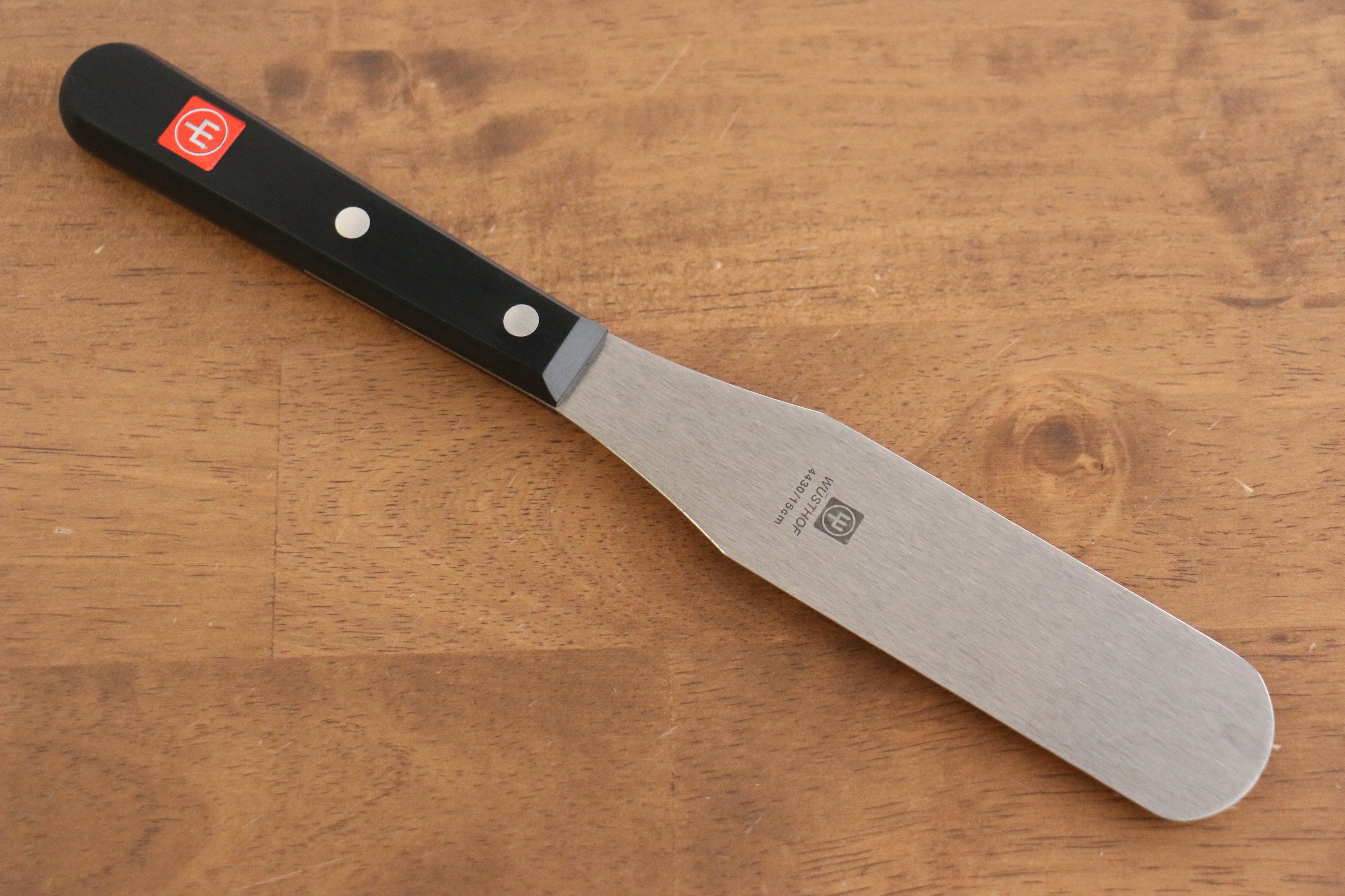 WUSTHOF Stainless Steel Palette knife 150mm Black Plastic Handle - Japanny - Best Japanese Knife