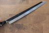 Sakai Takayuki Mt.Fuji White Steel No.2 Honyaki Kiritsuke Yanagiba 300mm Ebony with Ring Handle with Sheath - Japanny - Best Japanese Knife