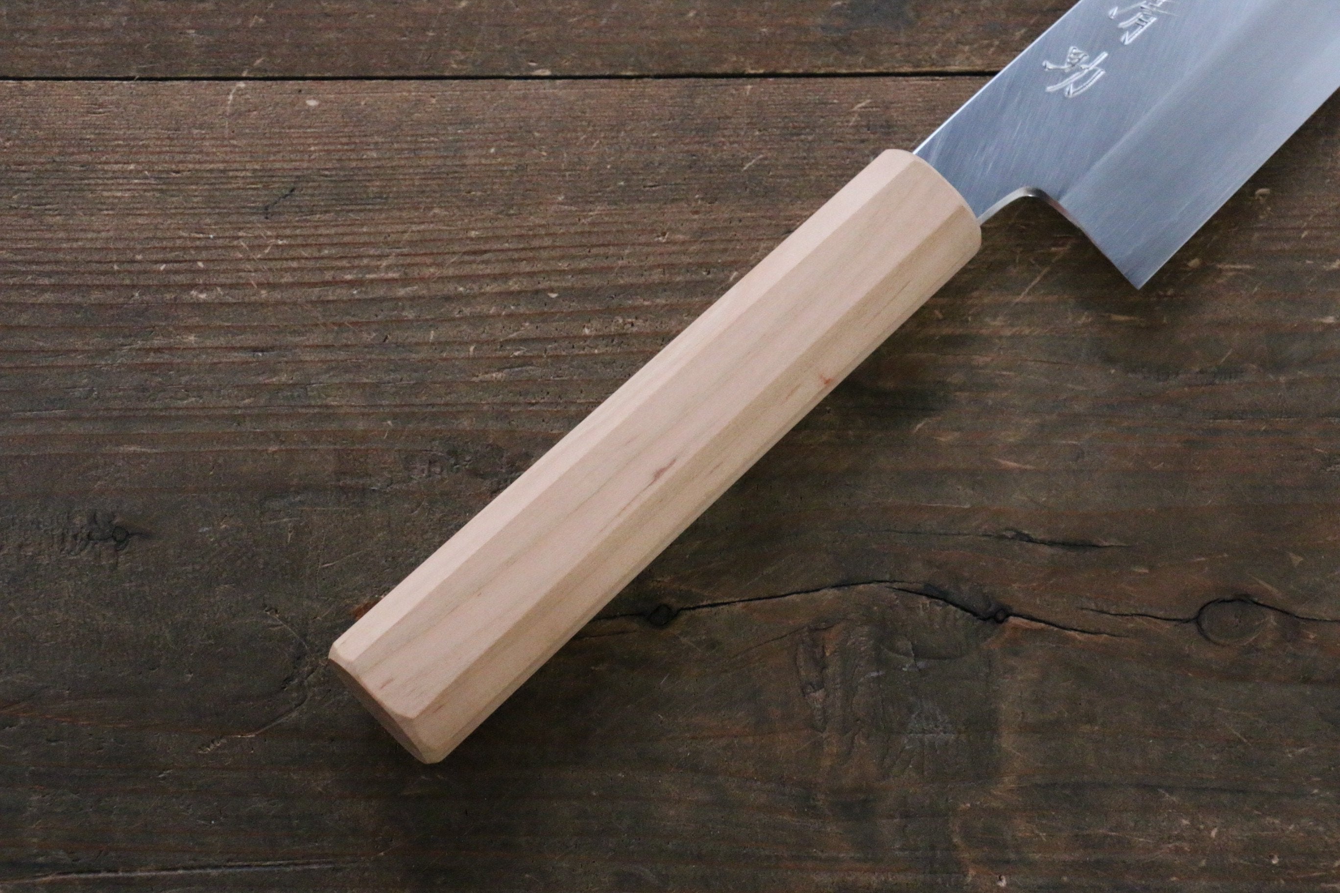 Seisuke Silver Steel No.3 Santoku 165mm Cherry Tree Handle - Japanny - Best Japanese Knife