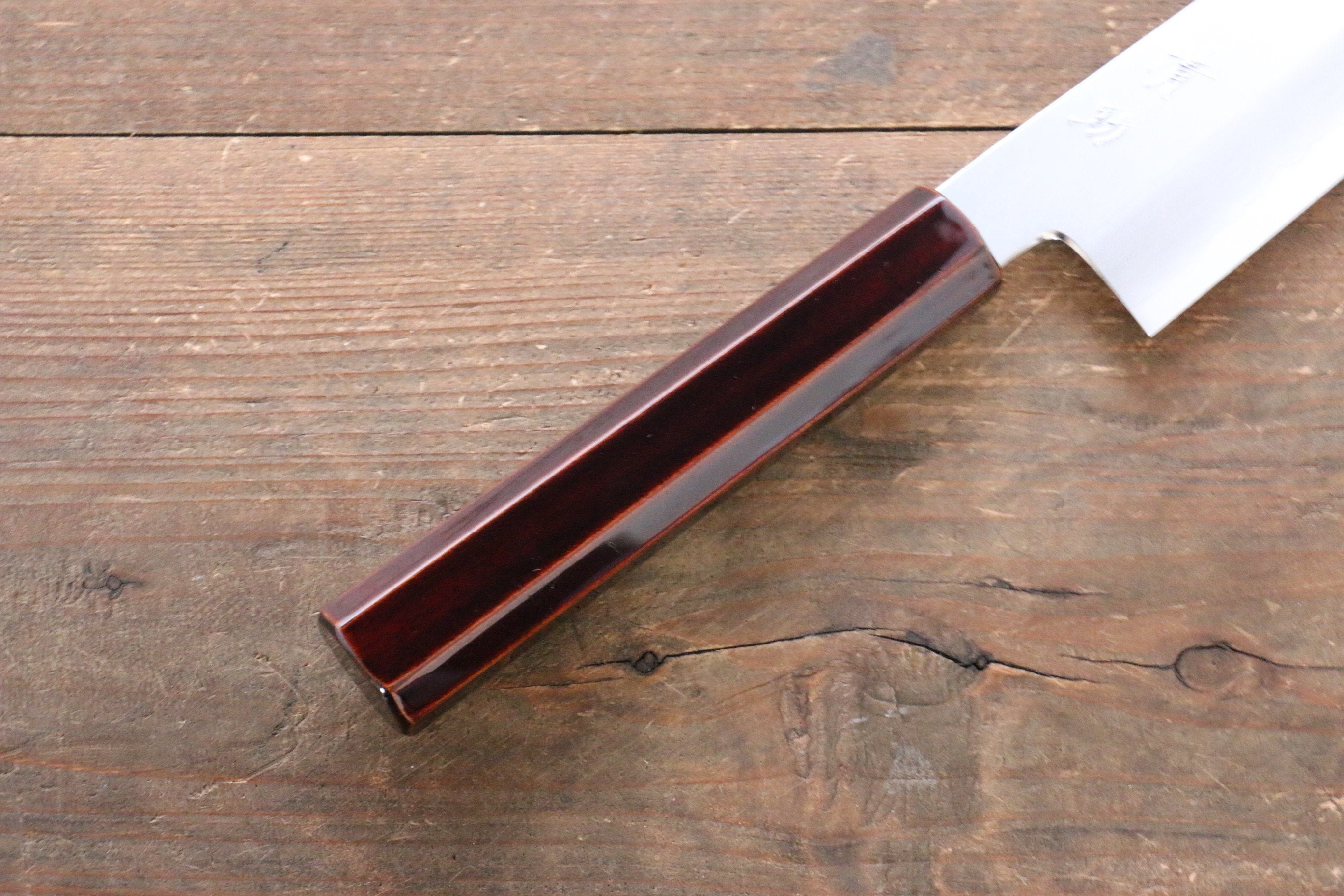 Seisuke Silver Steel No.3 Bunka 165mm Wood(Lacquered) Handle - Japanny - Best Japanese Knife