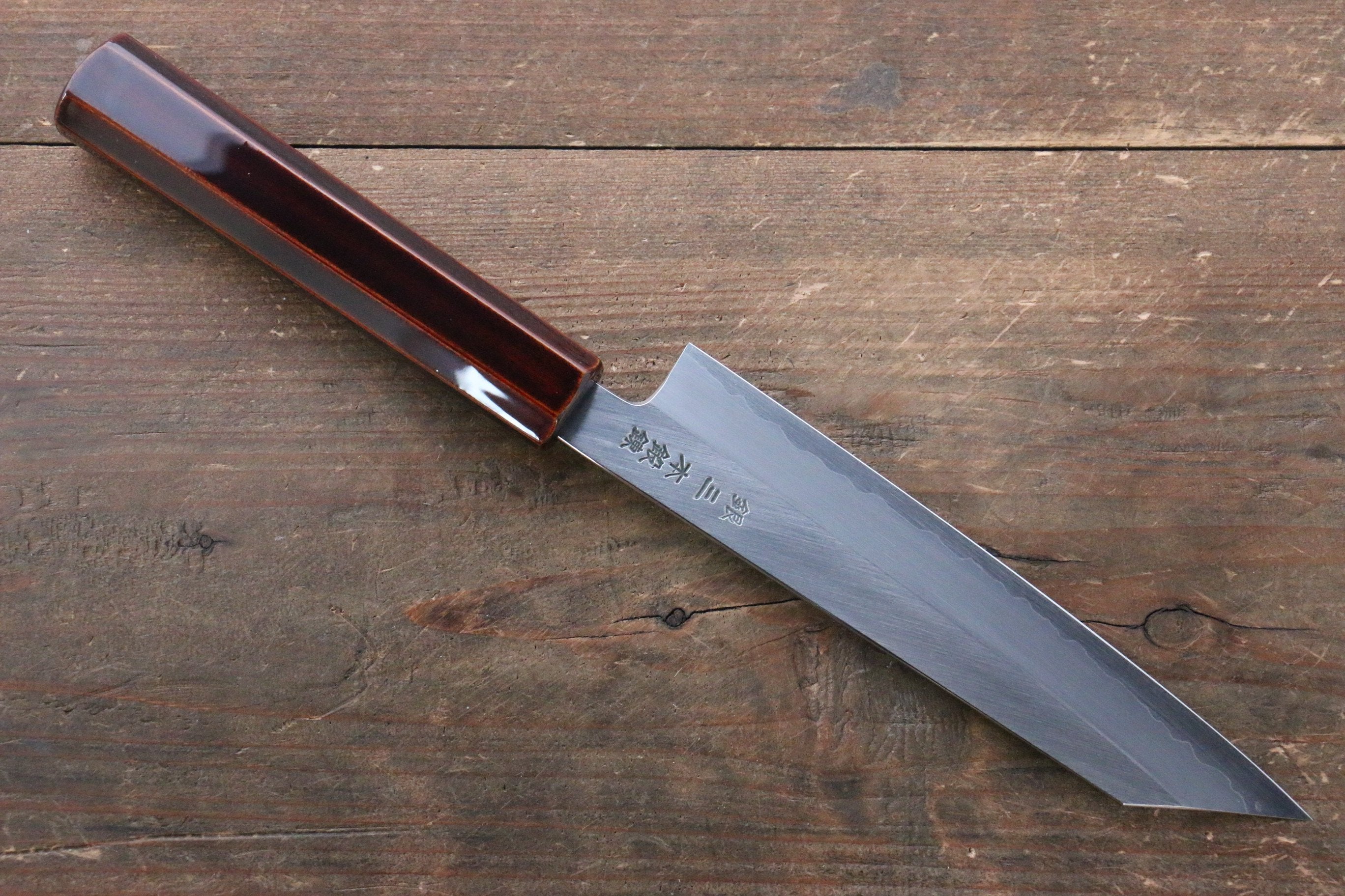 Seisuke Silver Steel No.3 Kiritsuke Petty-Utility 150mm Wood(Lacquered) Handle - Japanny - Best Japanese Knife