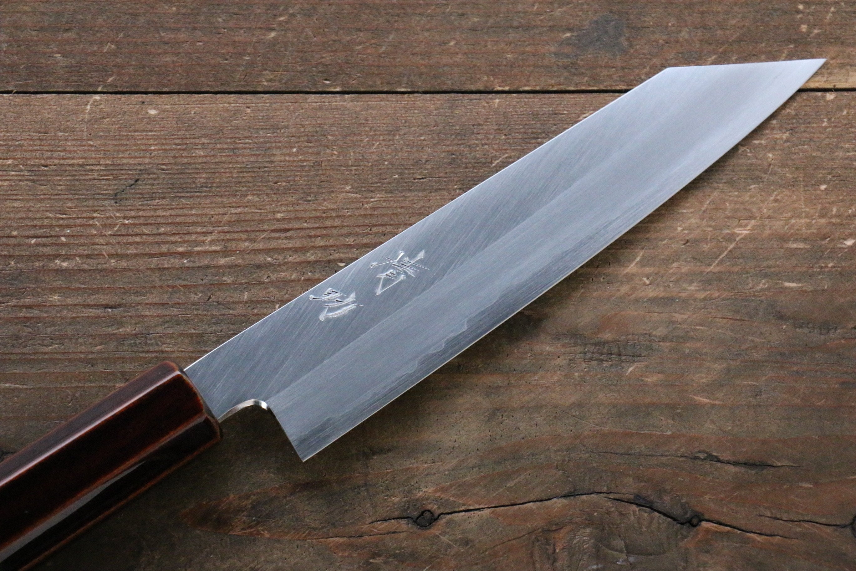 Seisuke Silver Steel No.3 Kiritsuke Petty-Utility 150mm Wood(Lacquered) Handle - Japanny - Best Japanese Knife