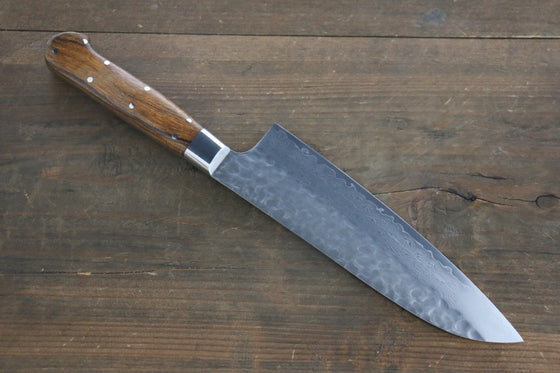 Sakai Takayuki VG10 33 Layer Damascus Santoku  180mm Desert Ironwood(Sugihara model) Handle - Japanny - Best Japanese Knife