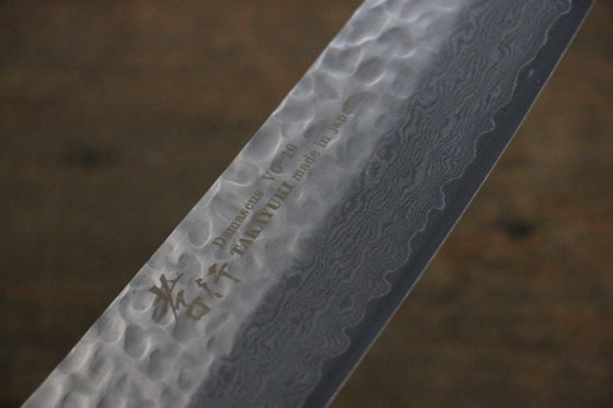 Sakai Takayuki VG10 33 Layer Damascus Santoku  180mm Desert Ironwood(Sugihara model) Handle - Japanny - Best Japanese Knife