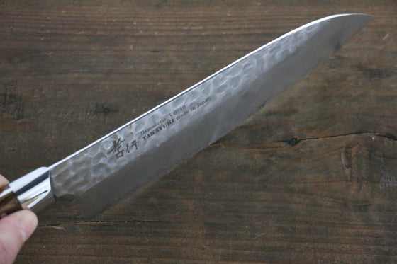 Sakai Takayuki VG10 33 Layer Damascus Santoku  180mm Desert Ironwood(Sugihara model) Handle - Japanny - Best Japanese Knife