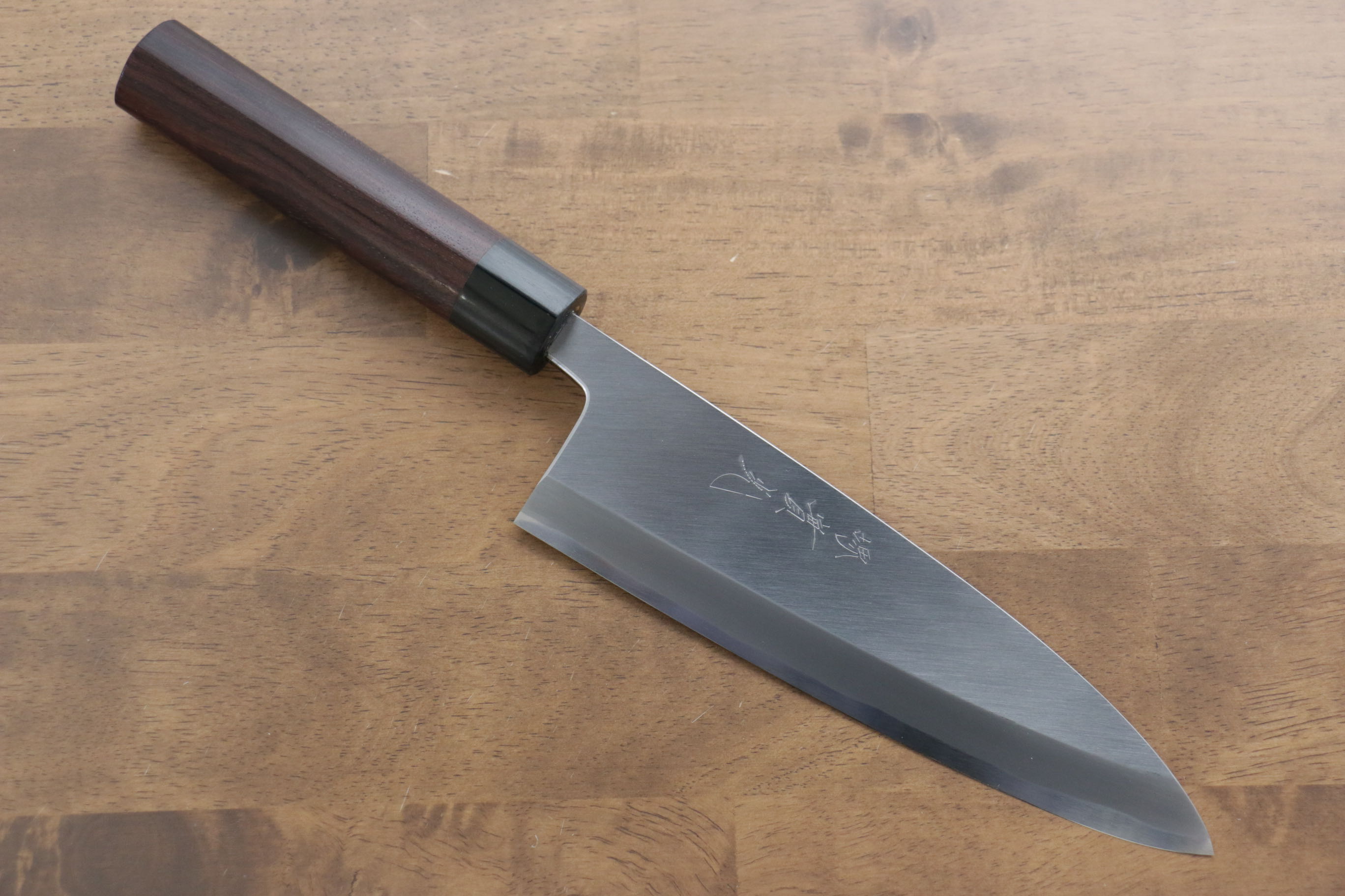 Jikko White Steel No.2 Deba  210mm Shitan Handle - Japanny - Best Japanese Knife