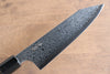 Kanjyo VG10 Damascus Kiritsuke Santoku 180mm Gray Pakka wood Handle - Japanny - Best Japanese Knife