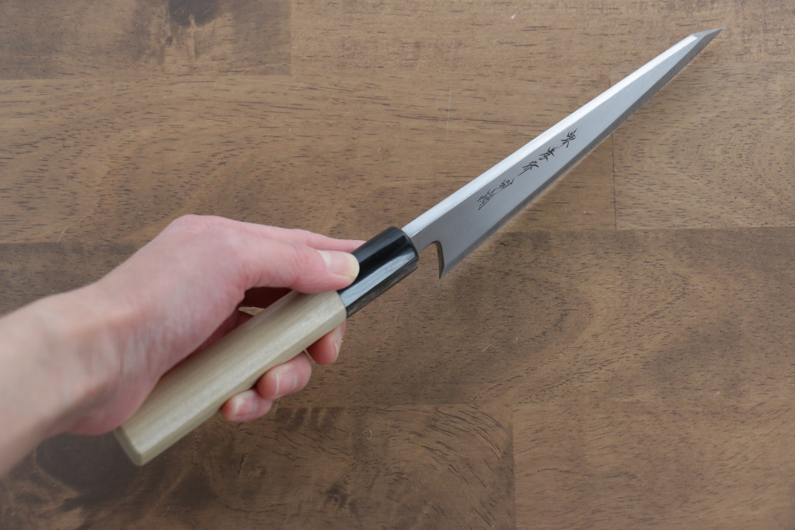 Sakai Takayuki Tokujyo White Steel No.2 Honesuki Boning 150mm Magnolia Handle - Japanny - Best Japanese Knife