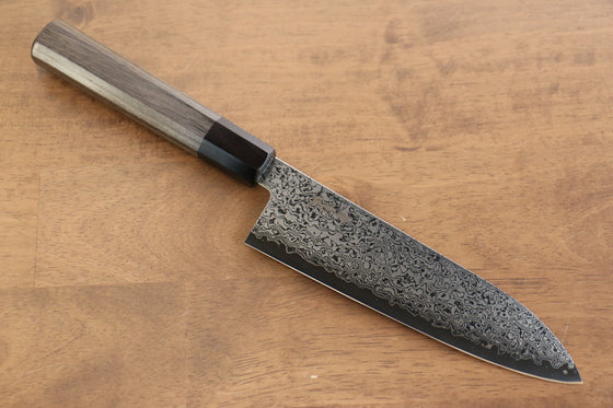 Kanjyo VG10 Damascus Santoku 180mm Gray Pakka wood Handle - Japanny - Best Japanese Knife