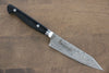 Sakai Takayuki Coreless Damascus Petty-Utility 120mm Black Micarta Handle - Japanny - Best Japanese Knife