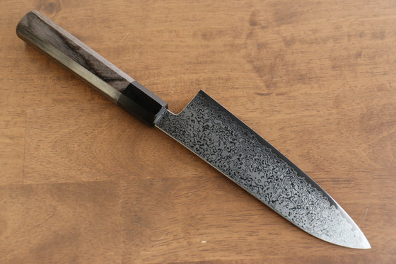 Kanjyo VG10 Damascus Santoku 180mm Gray Pakka wood Handle - Japanny - Best Japanese Knife