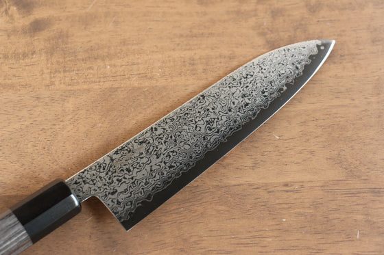 Kanjyo VG10 Damascus Santoku 180mm Gray Pakka wood Handle - Japanny - Best Japanese Knife