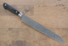 Sakai Takayuki Coreless Damascus Kengata Yanagiba 260mm Black Micarta Handle - Japanny - Best Japanese Knife