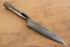 Kanjyo VG10 Damascus Kiritsuke Gyuto 210mm Gray Pakka wood Handle - Japanny - Best Japanese Knife