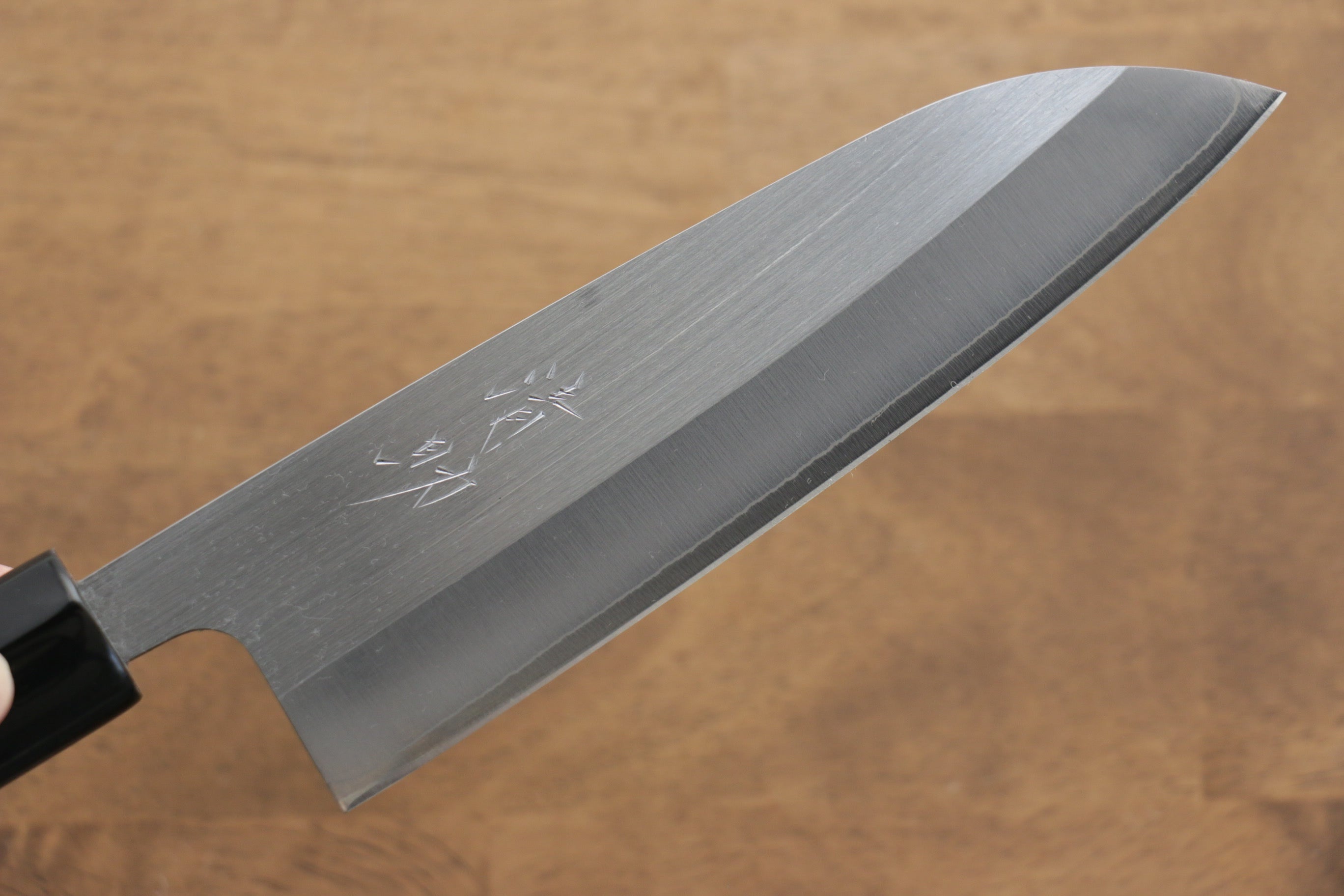 Seisuke SRS13 Santoku 165mm Burnt Chestnut Handle - Japanny - Best Japanese Knife