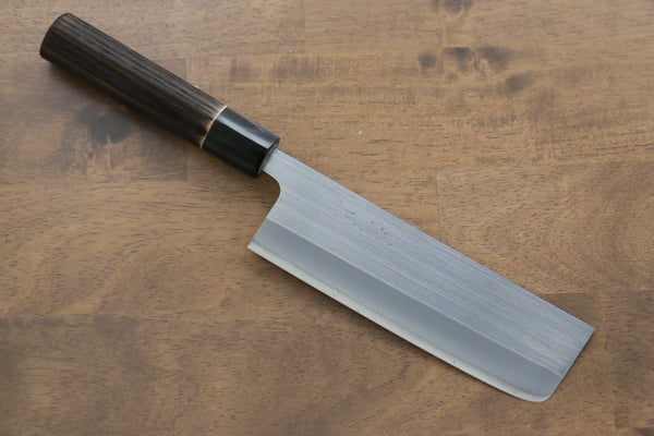 Seisuke SRS13 Nakiri 165mm Burned Chestnuts Handle - Japanny - Best Japanese Knife