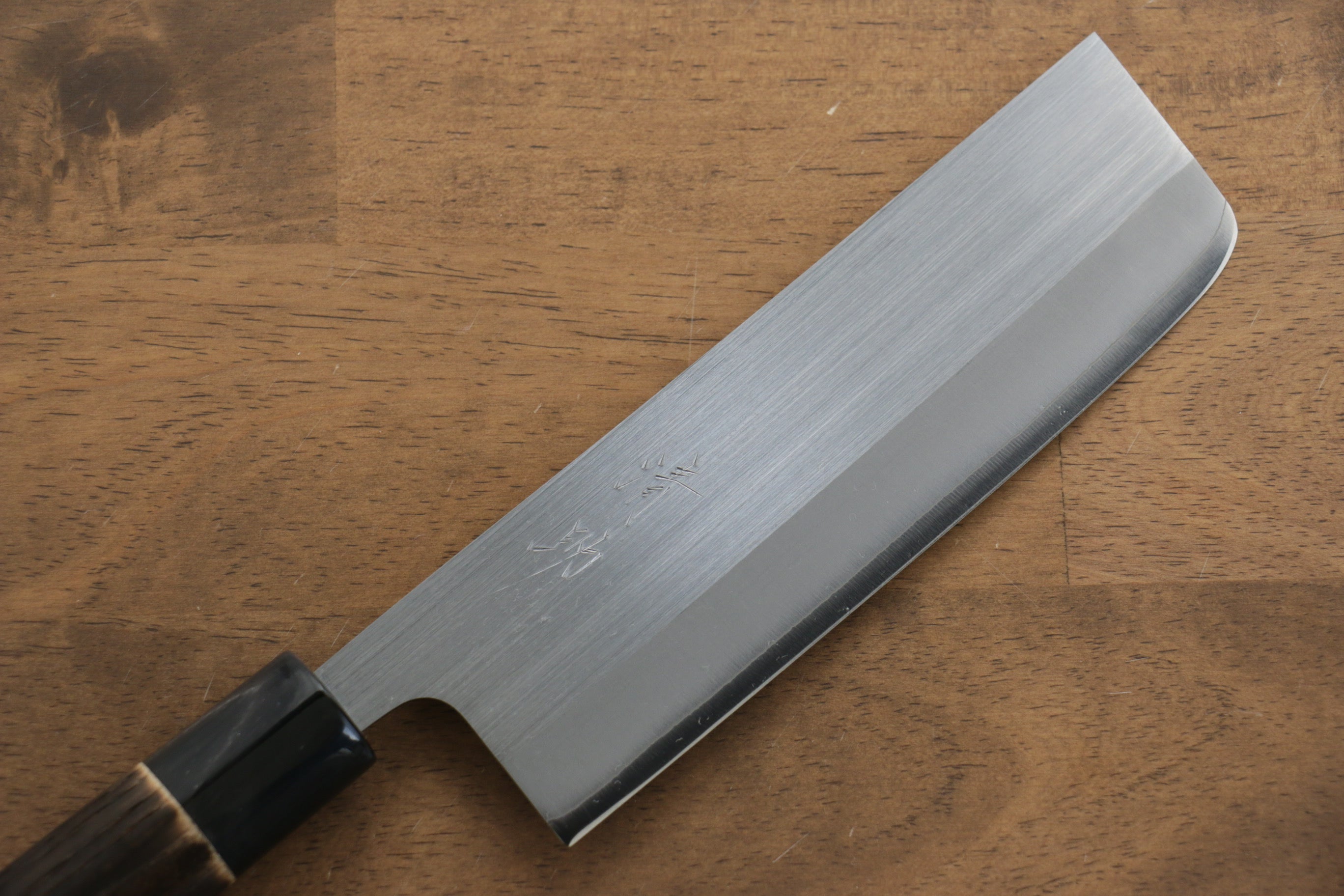 Seisuke SRS13 Nakiri 165mm Burned Chestnuts Handle - Japanny - Best Japanese Knife