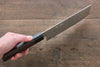 Seisuke AUS10 Damascus Nakiri 165mm Shitan Handle - Japanny - Best Japanese Knife