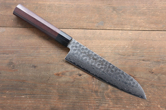 Sakai Takayuki 45 Layer Damascus Japanese Chef's Gyuto, Santoku & Petty Knife with Shitan Handle Set - Japanny - Best Japanese Knife