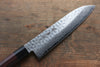 Sakai Takayuki 45 Layer Damascus Japanese Chef's Santoku Knife 180mm & Petty Knife 150mm with Shitan Handle Set - Japanny - Best Japanese Knife