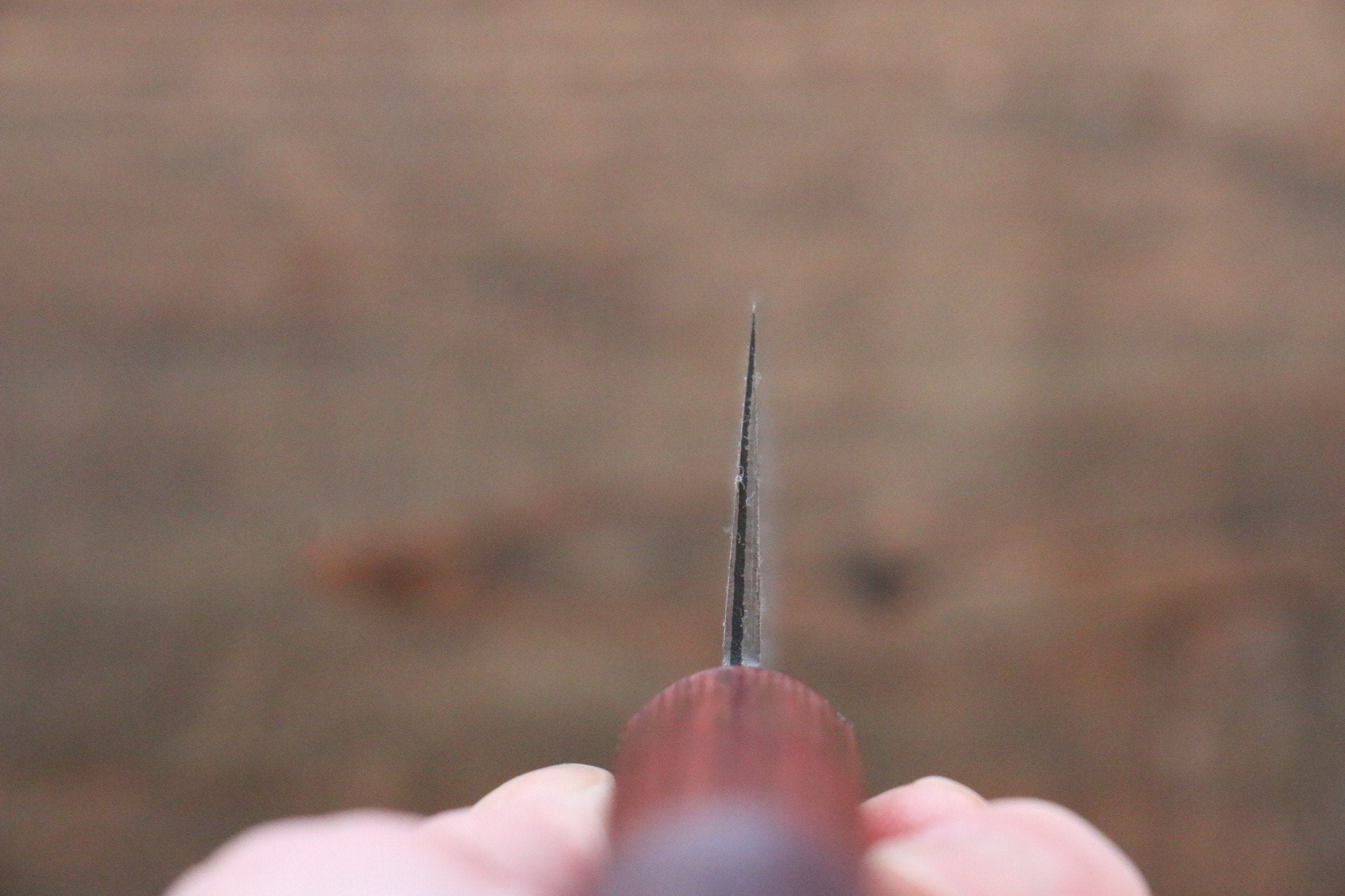 Nao Yamamoto VG10 Black Damascus Gyuto 180mm Red Pakka wood Handle - Japanny - Best Japanese Knife