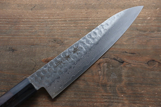 Sakai Takayuki 45 Layer Damascus Japanese Chef's Gyuto, Santoku & Petty Knife with Shitan Handle Set - Japanny - Best Japanese Knife