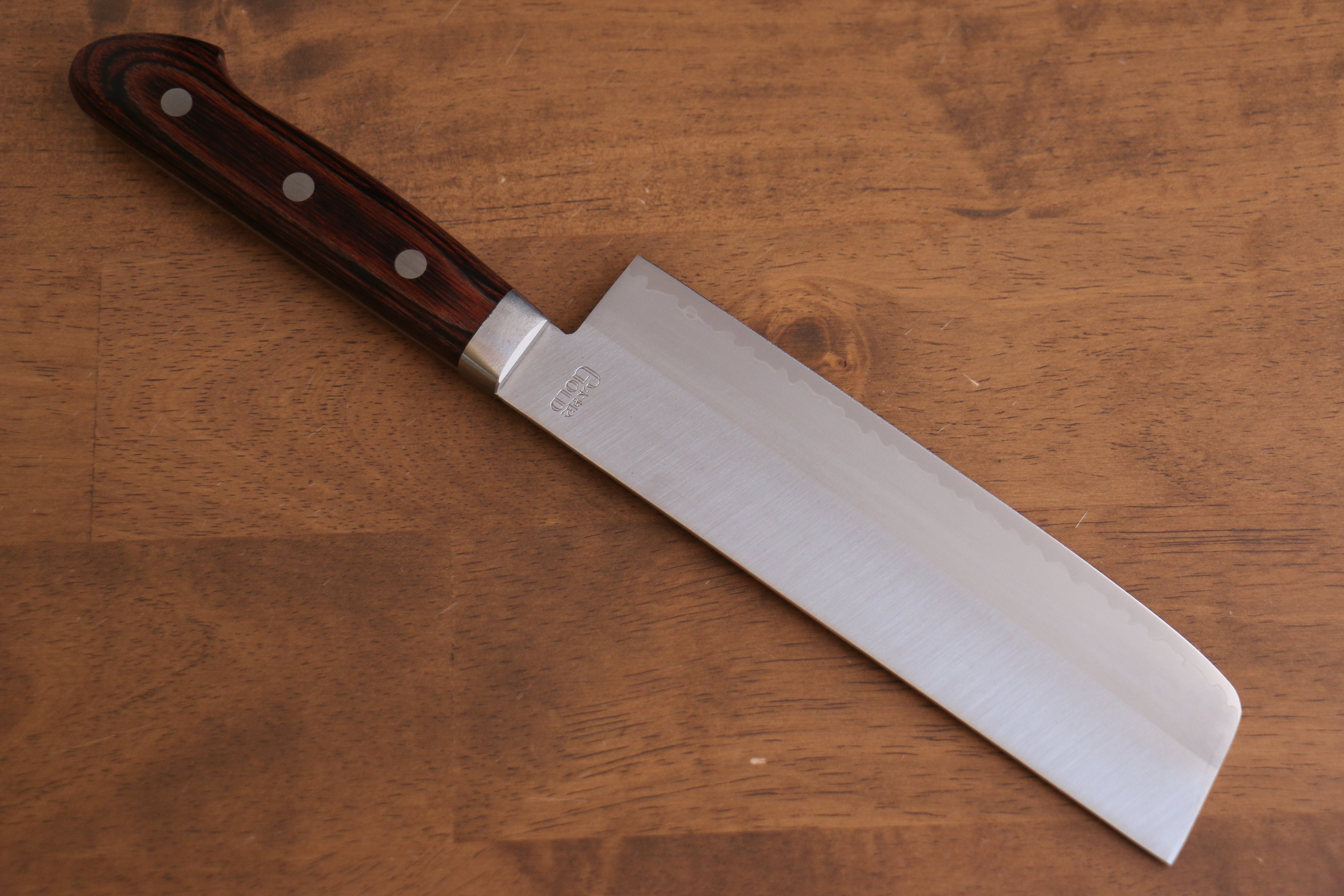 Seisuke VG1 Kasumitogi Nakiri 165mm Mahogany Handle - Japanny - Best Japanese Knife