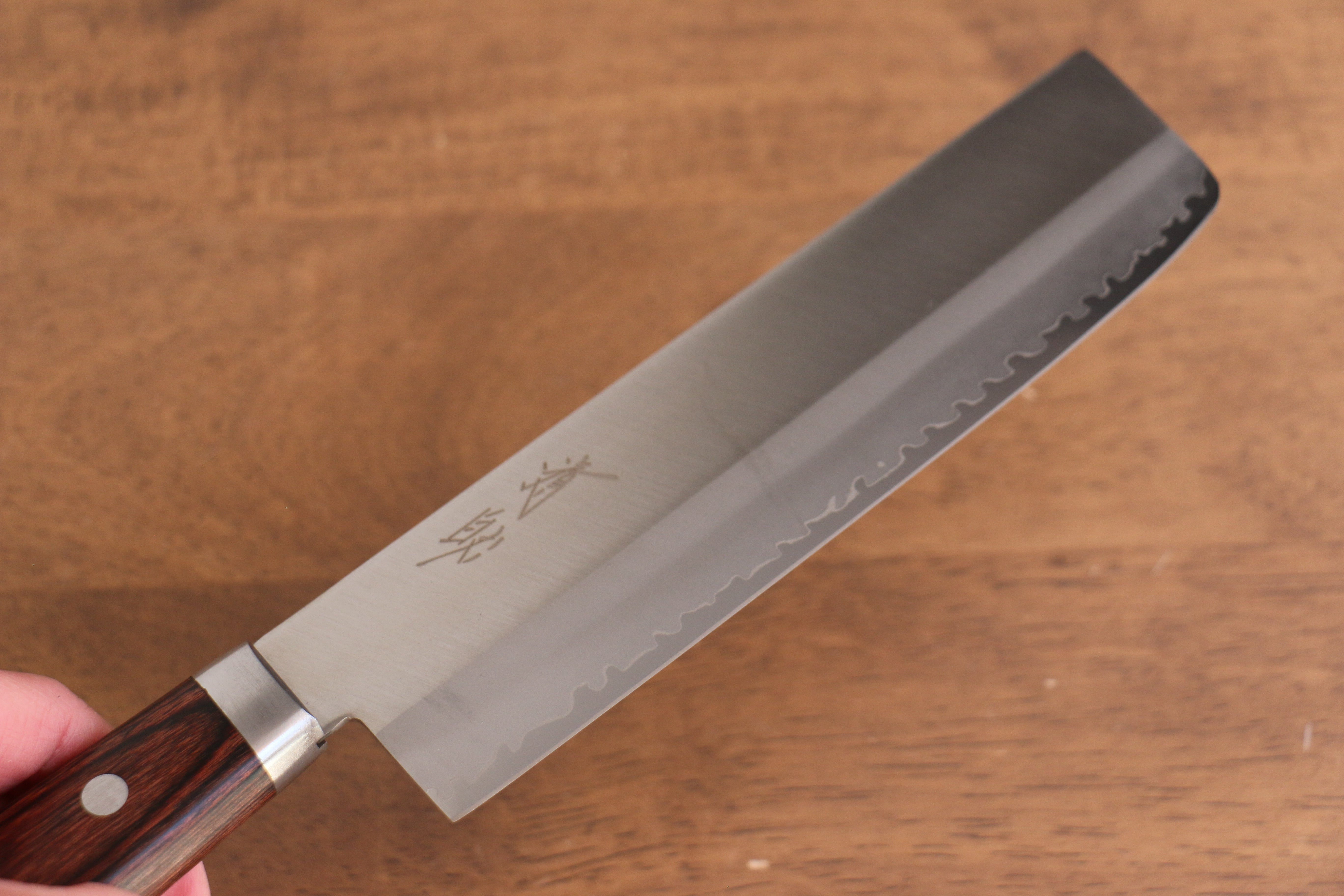 Seisuke VG1 Kasumitogi Nakiri 165mm Mahogany Handle - Japanny - Best Japanese Knife