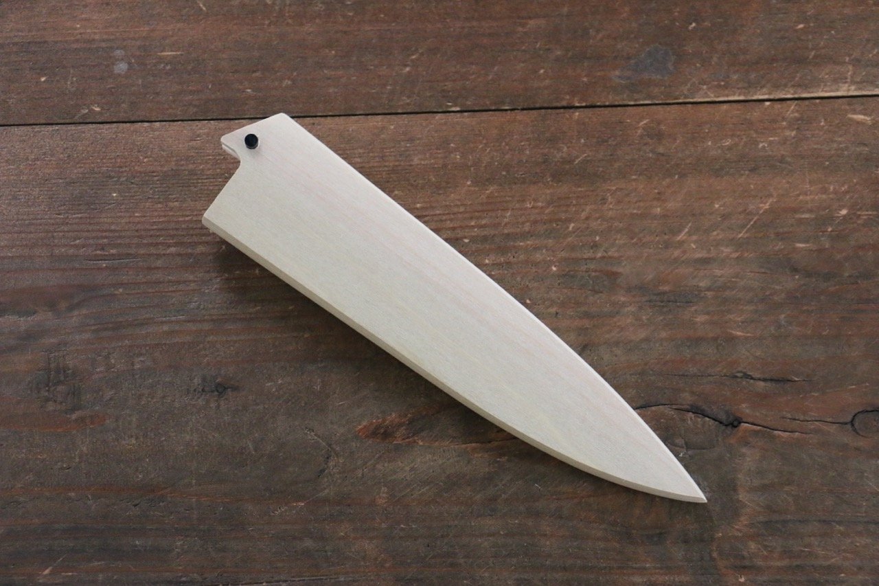 Magnolia Saya Sheath for Petty Chef's Knife with with Plywood Pin-135mm (Nashiji) - Japanny - Best Japanese Knife