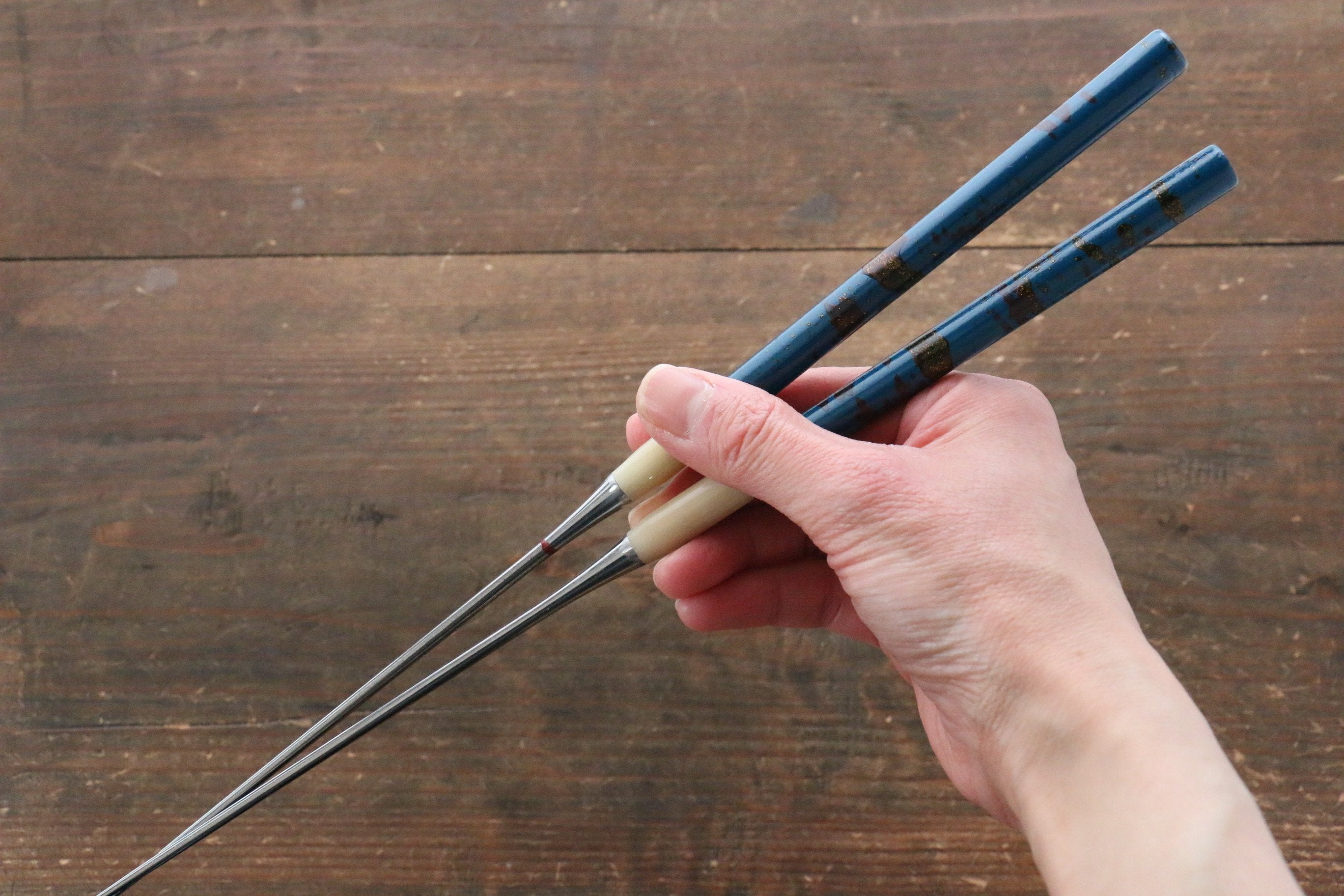 Moribashi Cooking Chopstick Blue 165mm - Japanny - Best Japanese Knife