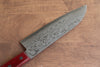 Nao Yamamoto VG10 Damascus Santoku 170mm Red Pakka wood Handle - Japanny - Best Japanese Knife