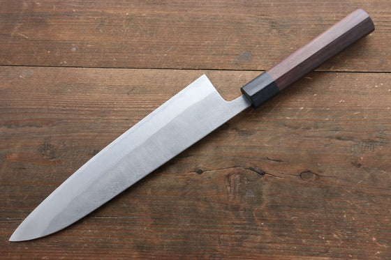 Yoshimi Kato Blue Super Clad Nashiji Gyuto Japanese Chef Knife 210mm - Japanny - Best Japanese Knife