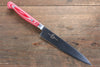 Sakai Takayuki Grand Chef Grand Chef Swedish Steel-stn Petty-Utility  150mm Red Micarta Handle - Japanny - Best Japanese Knife