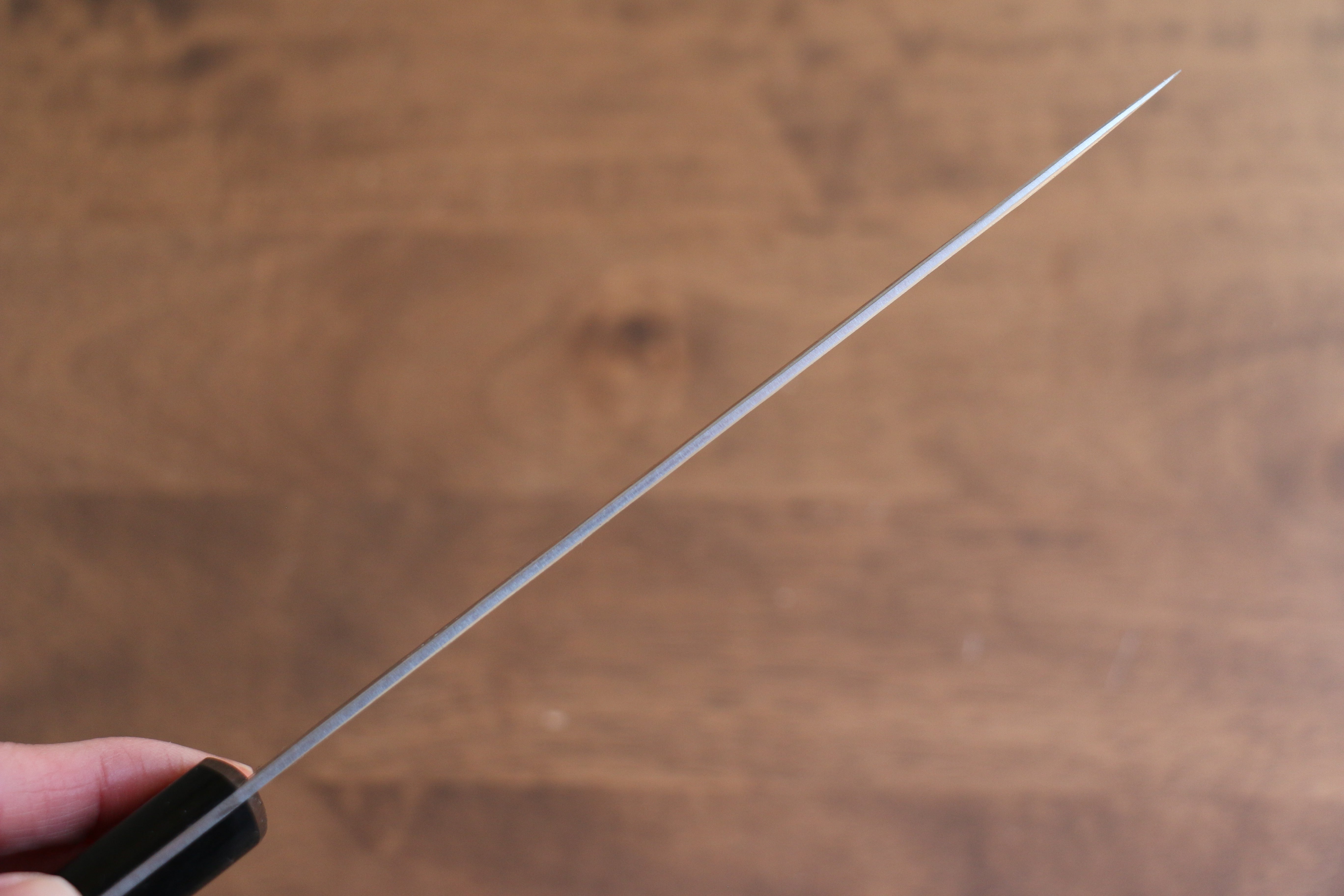 Nao Yamamoto AUS8 Hammered Petty-Utility 160mm Black Pakka wood Handle - Japanny - Best Japanese Knife