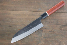  Yoshimi Kato Blue Super Clad Kurouchi Santoku Japanese Chef Knife 170mm Padoauk Handle - Japanny - Best Japanese Knife