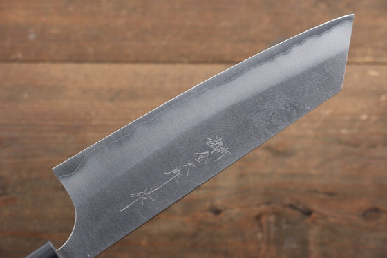 Yoshimi Kato Blue Super Clad Nashiji Bunka Japanese Chef Knife 165mm - Japanny - Best Japanese Knife